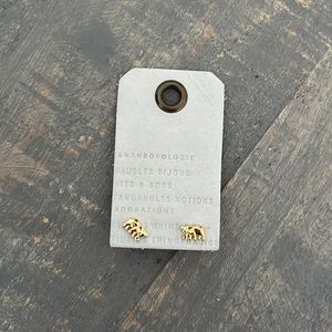 NEW Anthropologie elephant earrings
